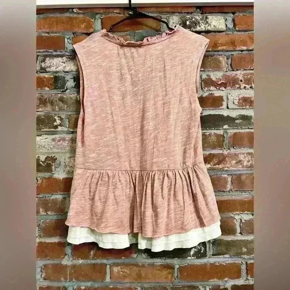 Anthropologie Pilcro & The Letterpress Ruffle Layered Tank Size Small - Picture 6 of 7